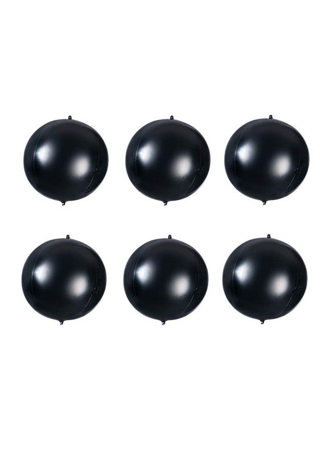 MOWO 4D Black Foil Balloon 10 Inch Mylar Helium Balloon For Birthday Wedding Halloween Party Favor Supplies Pack Of 20 - Image 1