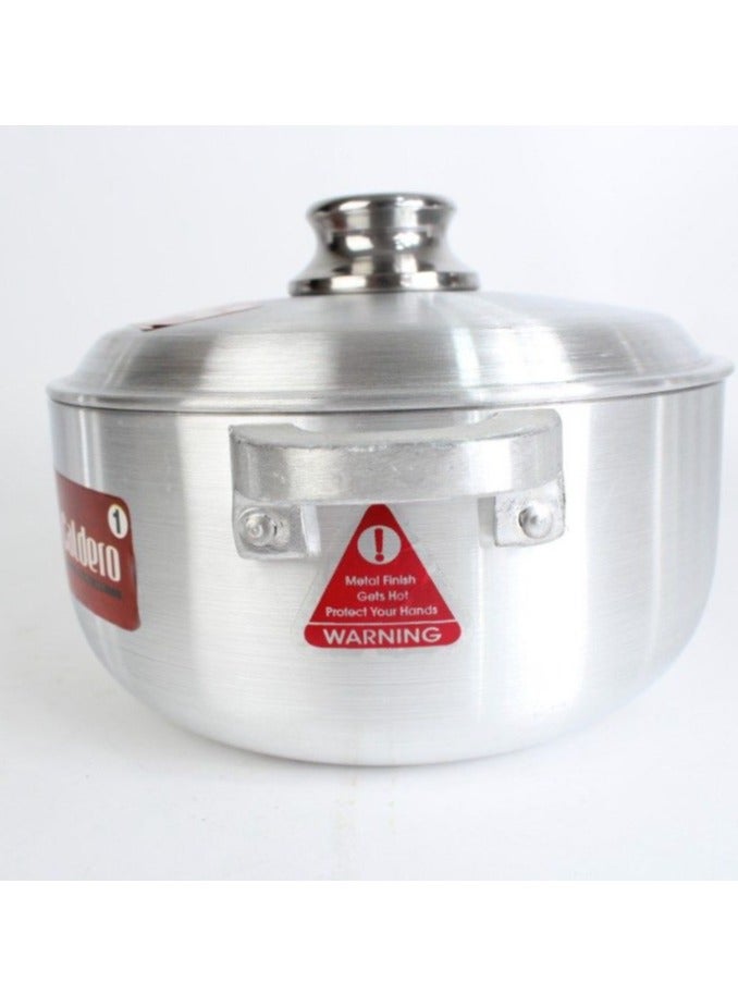Pakistani Diamond Wide Aluminum Cookware Set 5 Pieces  - Image 5