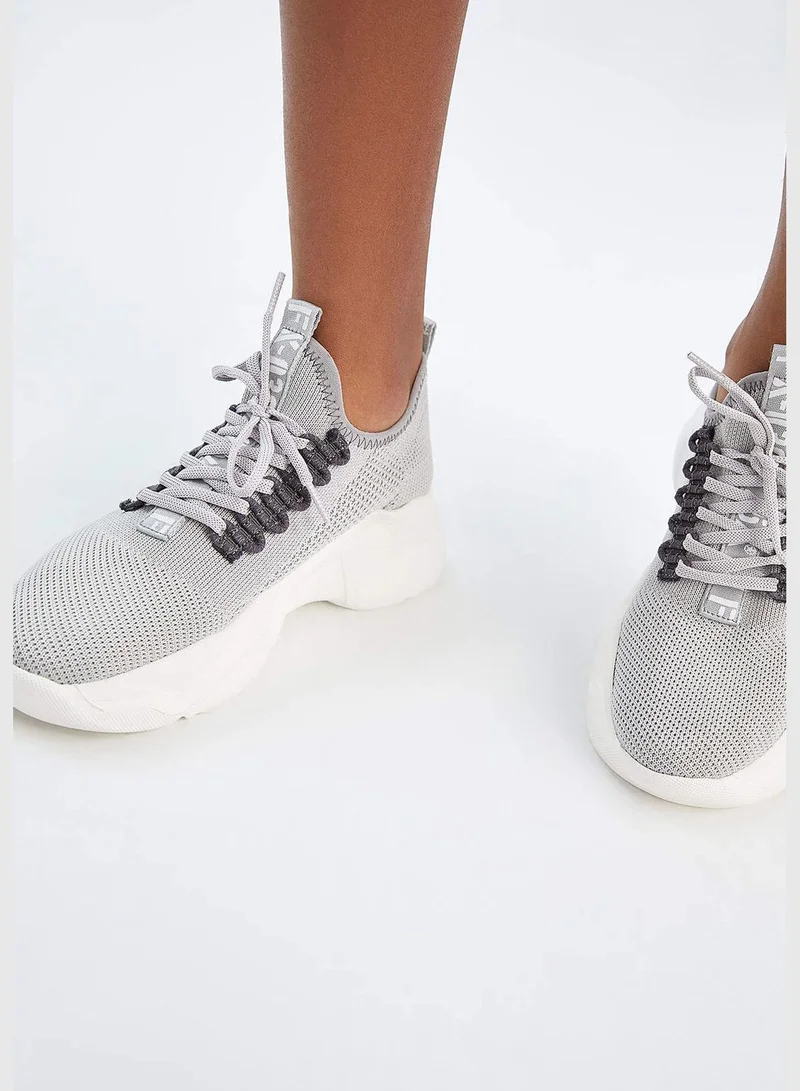 DeFacto High Sole Lace Up Trainers