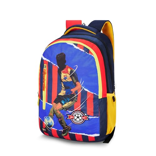 Nasher Miles 45 L Red Backpack with 3 compartment and rain cover|Football Club Casual,College and School - Image 1