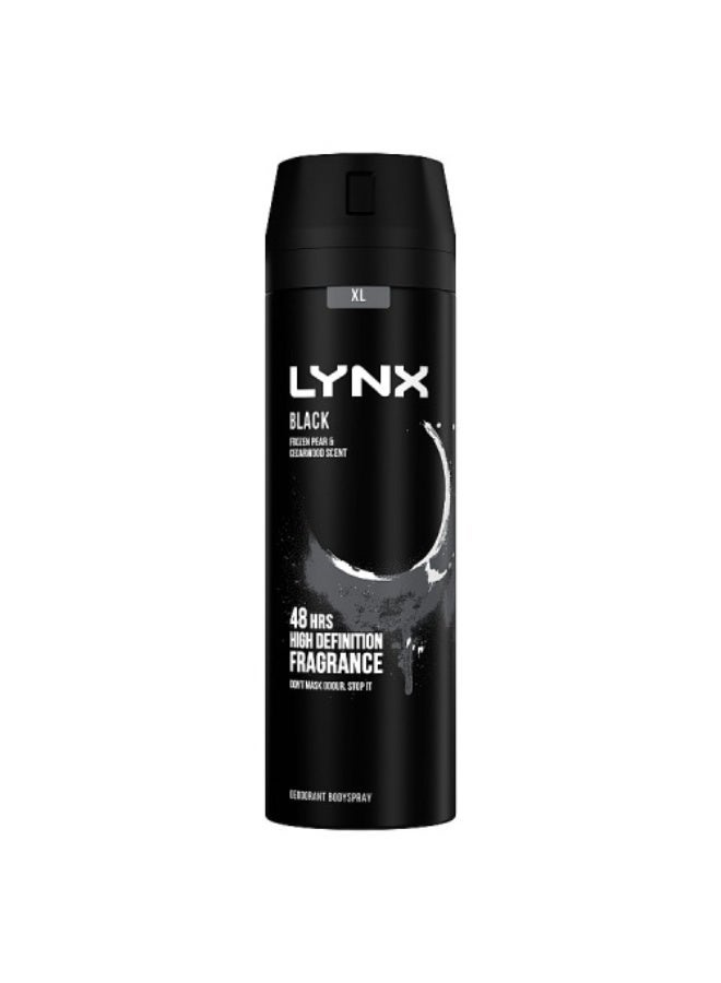 Lynx Deodorant Bodyspray Black 200ml - Image 1