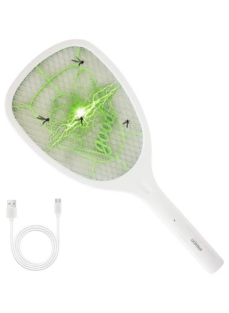 elexon Electric Bug Zapper Swatter - Rechargeable LED Fly, Mosquito and Pest Killer Racket for Indoor and Outdoor Use | Assorted Colors Available | Powerful, Safe & Eco-Friendly Pest Control Solution - Image 1