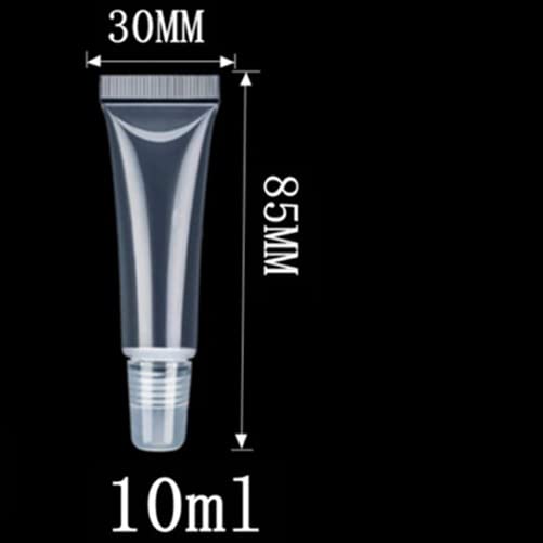 KEAIYYJ- Empty Lip Gloss Tubes Balm Travel Toothpaste Containers Refillable Small Squeeze Bottles 10 ml 5 Pack - Image 3