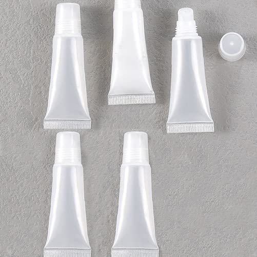 KEAIYYJ- Empty Lip Gloss Tubes Balm Travel Toothpaste Containers Refillable Small Squeeze Bottles 10 ml 5 Pack - Image 2