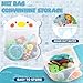 LZZAPJ Baby Bath Toys for Toddlers 13 Kid Bathtub Toy with 36 Foam Bath Letter Number Fishing Games with Fish Net Water Pool Toy with Storage Bag Shower Toy Gift for Boy Girl Infant 1 2 3 4 5 6 - Image 4