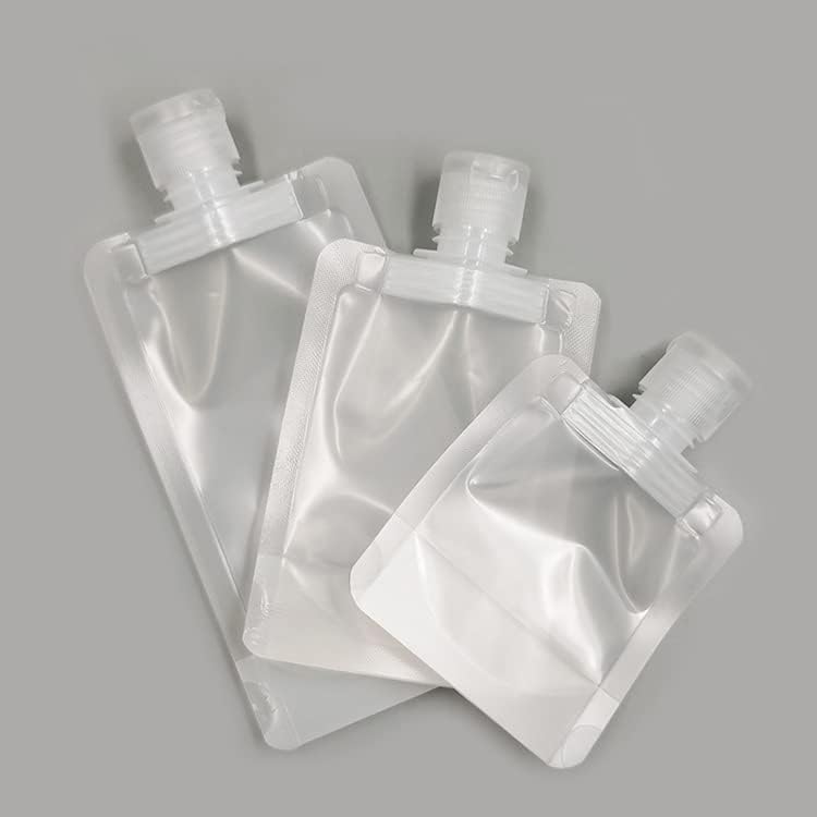 Foxelli Refillable Pressing Spray Toiletry Liquid Containers Bottles Travel Bottles Cosmetic Packaging Empty Pressure Spray Set For Face Cream 3 Pcs Set Travel Pouch Set 30 Ml 50 Ml 100 Ml Transparent - Image 3