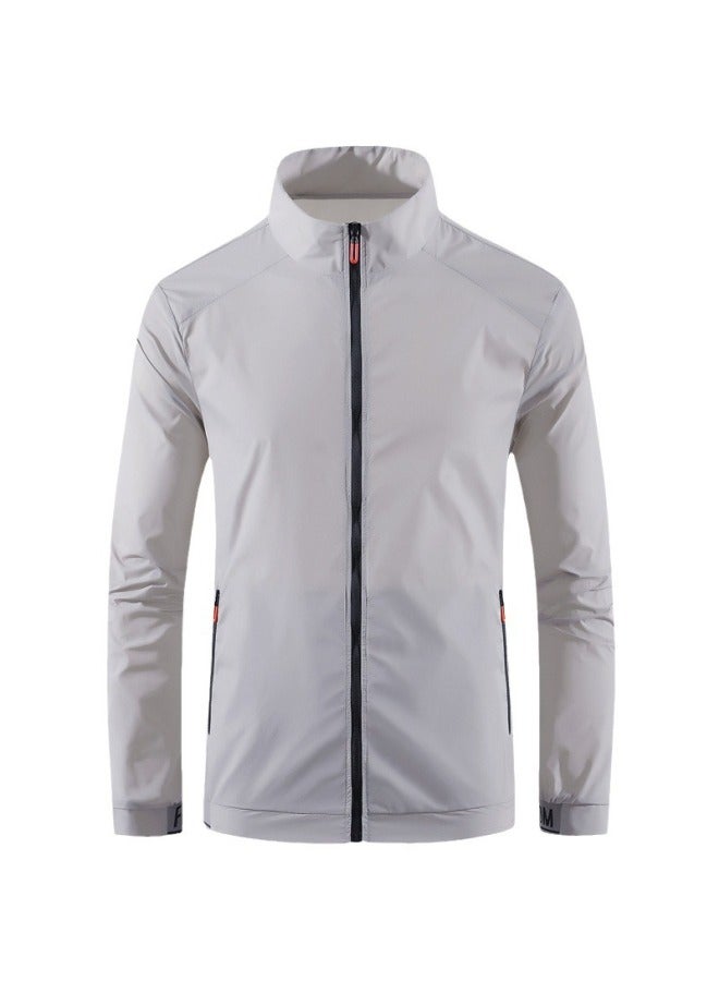 Song Feng Ya Sun Protection Clothing Men's Ice Silk Thin Breathable Casual Loose Collar Sun Protection Clothing Outdoor Fishing Sportswear Top Coat - Image 5