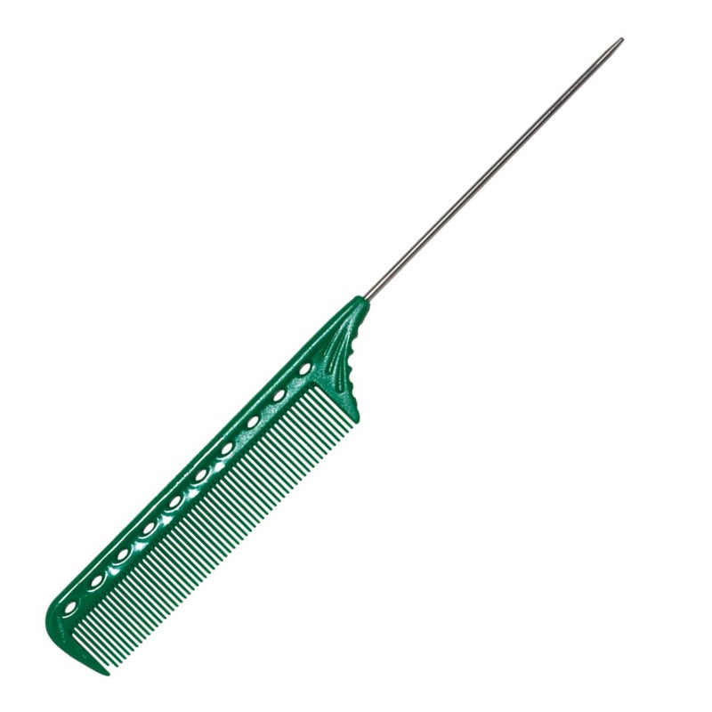 Y.S.Park YS Park 102 Super Weaving Winding Tail Comb - Green - Image 1