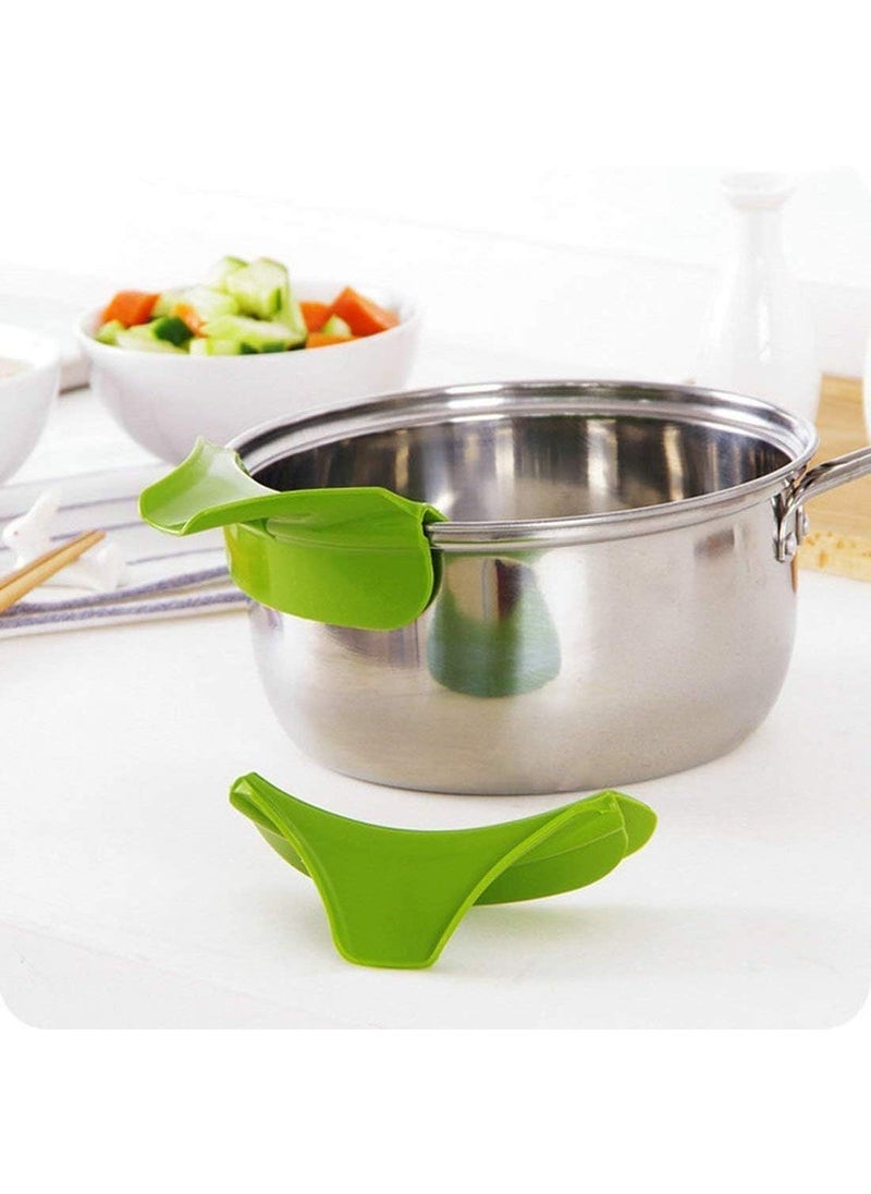 VIPREKHO VIPREKHO Kitchen Funnel Silicone Slip On Pour Spout for PotsPansBowlsJars Kitchen Funnel Tool Pour Spout For Pouring Deflector for Pan Bowls Pour Soup Pack of 1  - Image 4