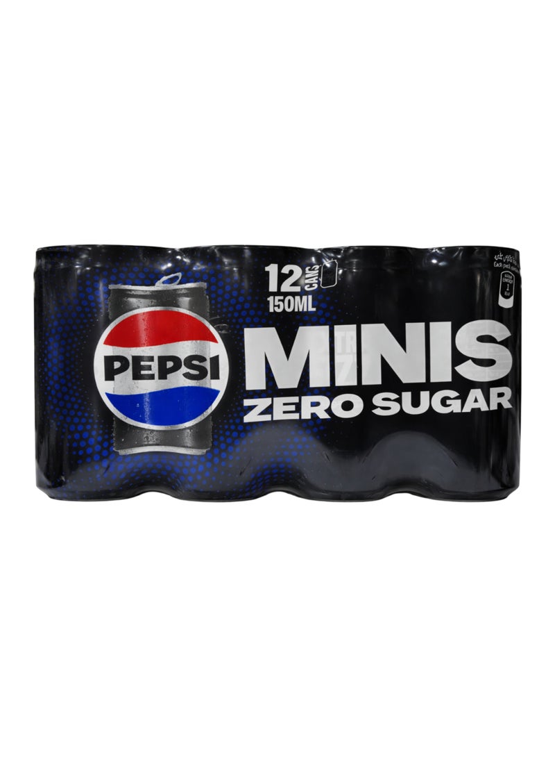 Pepsi Zero Can 150 ml x 12 - Image 1