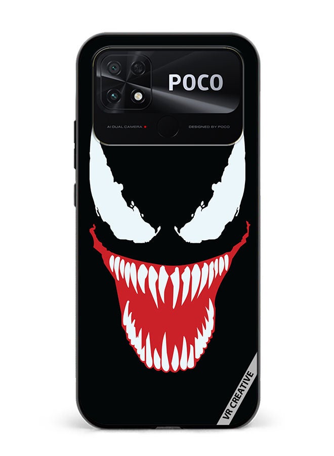 VR CREATIVE Protective Case Cover For Xiaomi Poco C40 Spiderman Evil Design Multicolour - Image 1