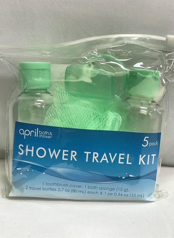 April Bath & Shower April Bath and Shower, Shower Travel Kit 5 pack, Multiple colors - Image 5