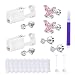 AVYRING Ear Piercing Kit Ear Piercing Gun with Zircon Earrings Studs Disposable Ear Piercing Kit Hypoallergenic Ear Piercing Gun Kit Self at Home 20g Flat Back Ear Piercing Earrings Butterfly - Image 2