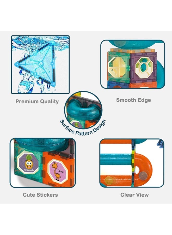 Wheels Magic Magnetic Paradise (Magnetic Ball Rail Road building blocks) 96pcs - Image 3