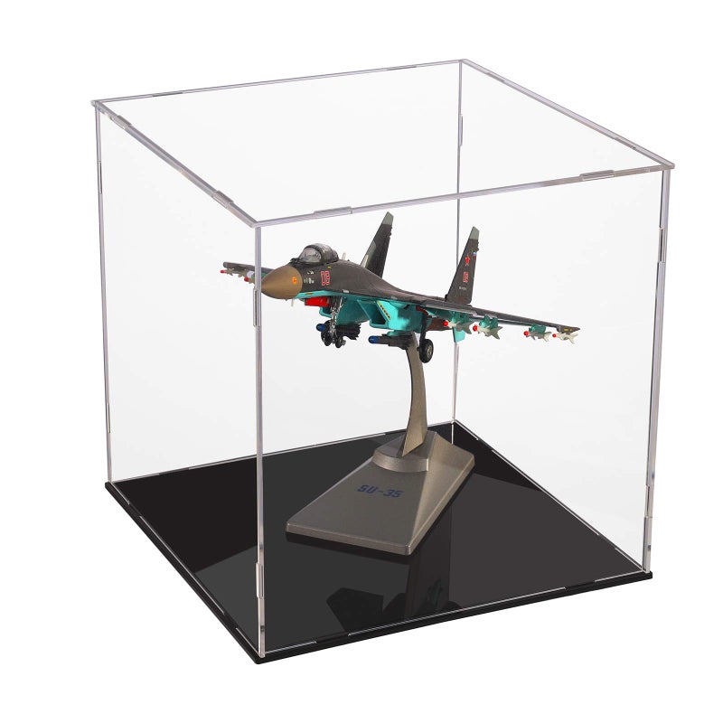 aDesign A+ DESIGN Clear Acrylic Display Case Assemble Collectibles Box Alternative Glass Case for Display Action Figures Home Storage & Organizing Toys (10x10x10 inch; 25x25x25 cm)  - Image 1
