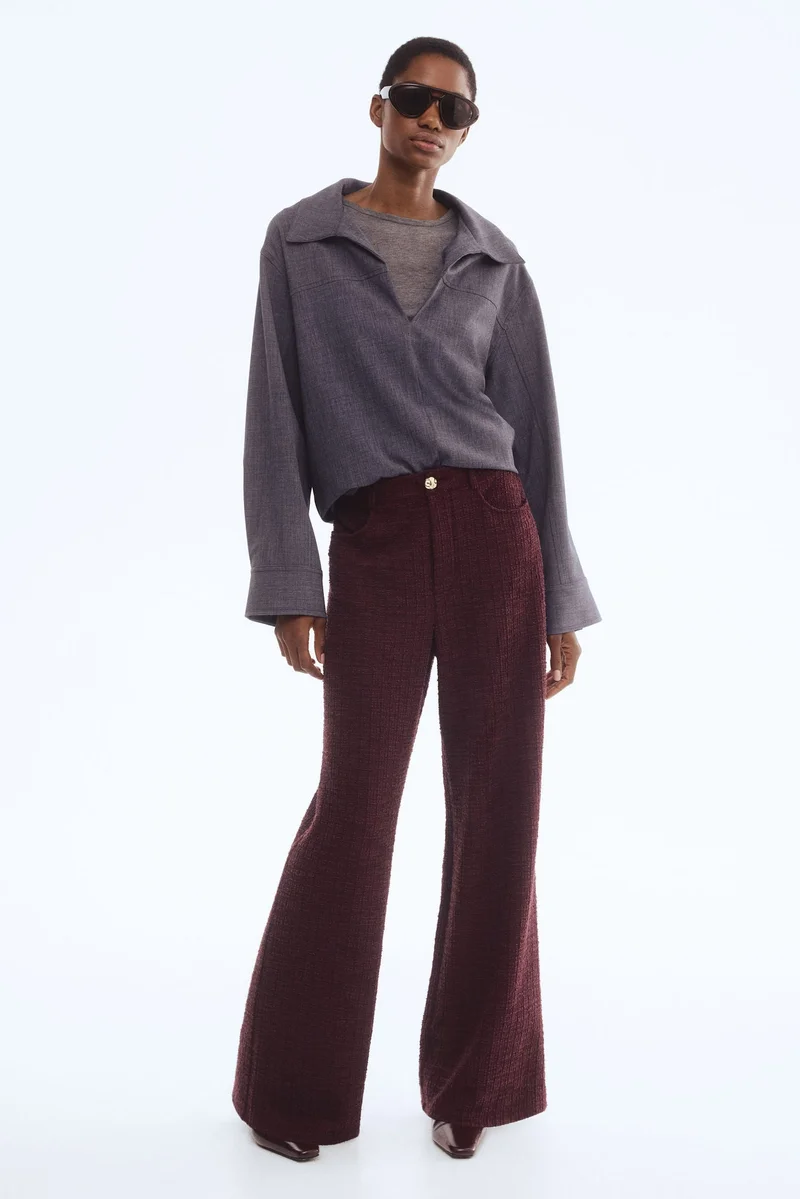 H&M Bouclé trousers