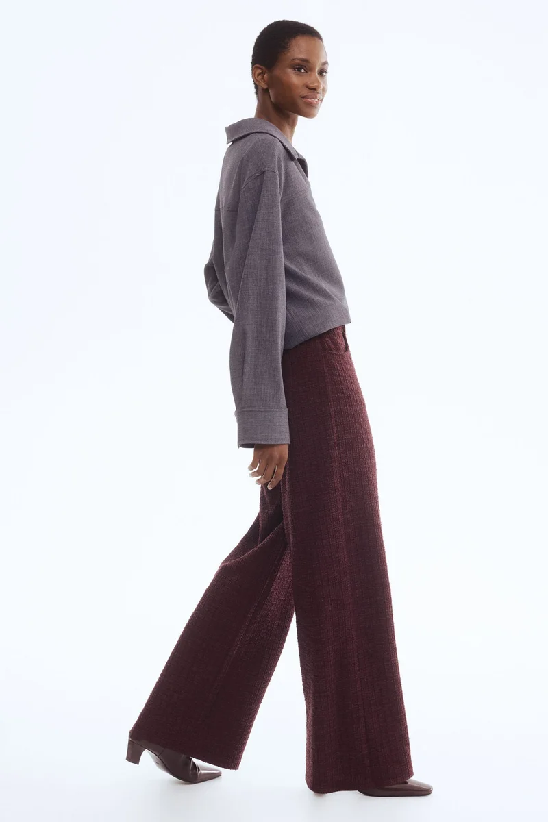 H&M Bouclé trousers