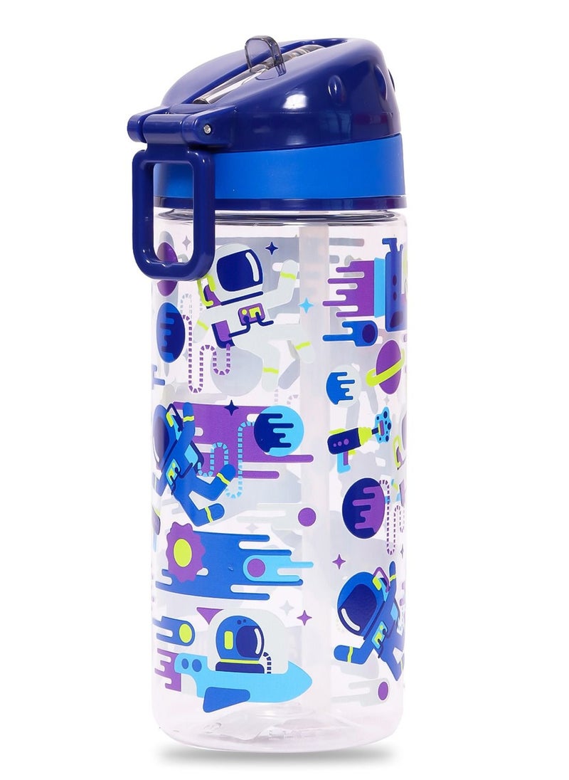 Eazy Kids - Eazy Kids Lunch Box and Tritan Water Bottle w/ Carry handle Astronauts-Blue 420ml - Image 1