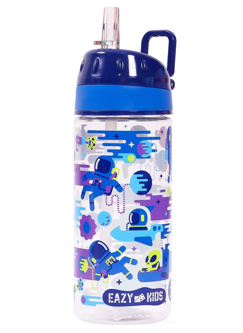 Eazy Kids - Eazy Kids Lunch Box and Tritan Water Bottle w/ Carry handle Astronauts-Blue 420ml - Image 1