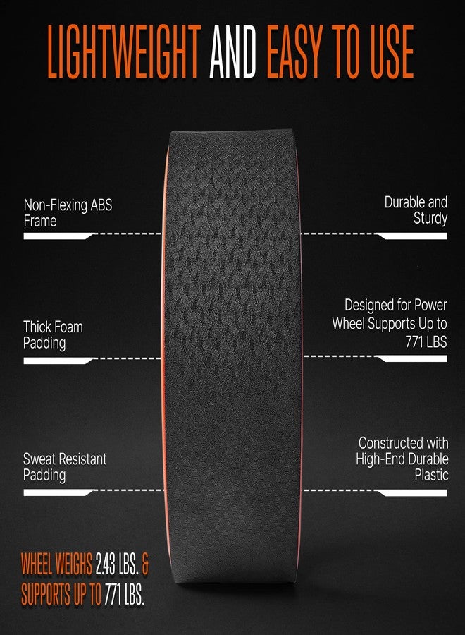 SQUATZ Yoga Wheel Back Stretcher - Back Roller with Weight Support Up to 777 LBS Sturdy, Safe, and Comfortable For Yoga, Relieve Back Pain, Perfect for Stretching, Improving Flexibility, and Mobility - Image 5