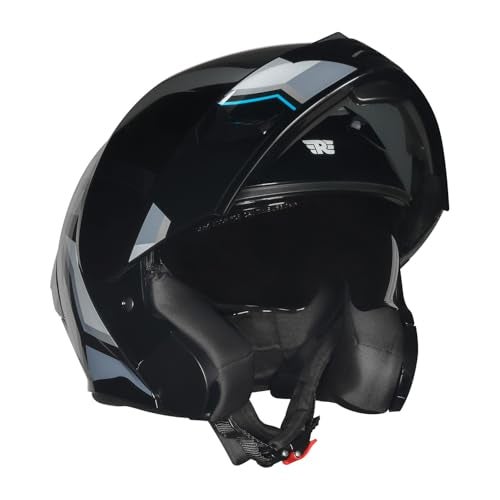 Royal Enfield Stealth MOD TECHBOX Modular Helmet | Certification: ISI & DOT | Shell Construction: High Impact Grade ABS & Fiberglass Composite | Weight: 1200 +/-50 | Grey XL - Image 1