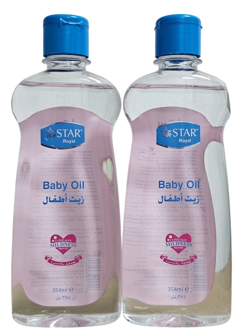 Baby oil for protection against dryness 354ml  2pcs