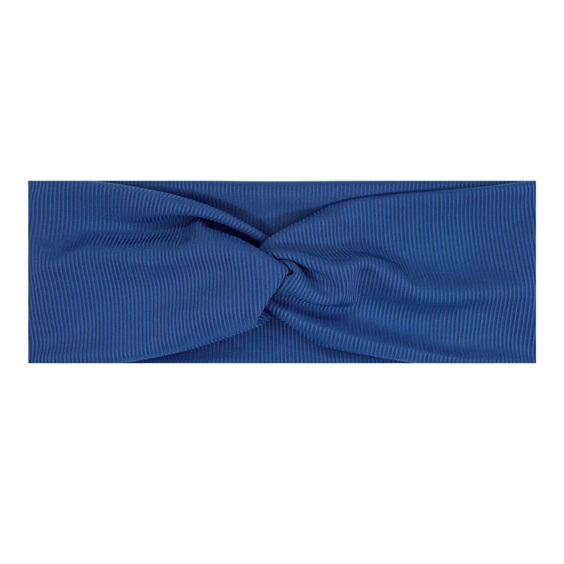 Generic Simple Fashion Makeup Cross Hair Band Knitted Womens Wash Hair Band Hair Band Cross-elastic Hair Band Cross-Border Royal blue A1