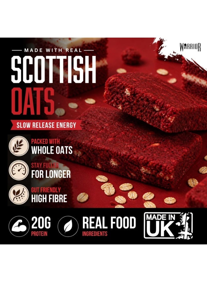 Warrior Raw Protein Flapjack Red Velvet Cake 12 x 75g - Image 5
