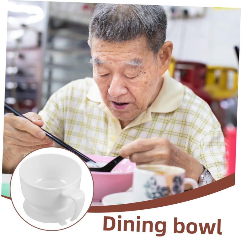 Elderly Safety Dining Bowl With Non Slip Suction Base Adaptive Tableware Seniors Ergonomic Grip Design Comfortable Eating Nursing Home - Image 4