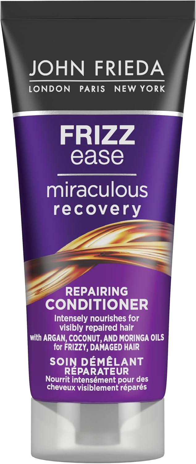 John Frieda Frizz Ease Miraculous Recovery Mini Conditioner 50ml Repairing Travel Conditioner for Damaged Hair and Split Ends