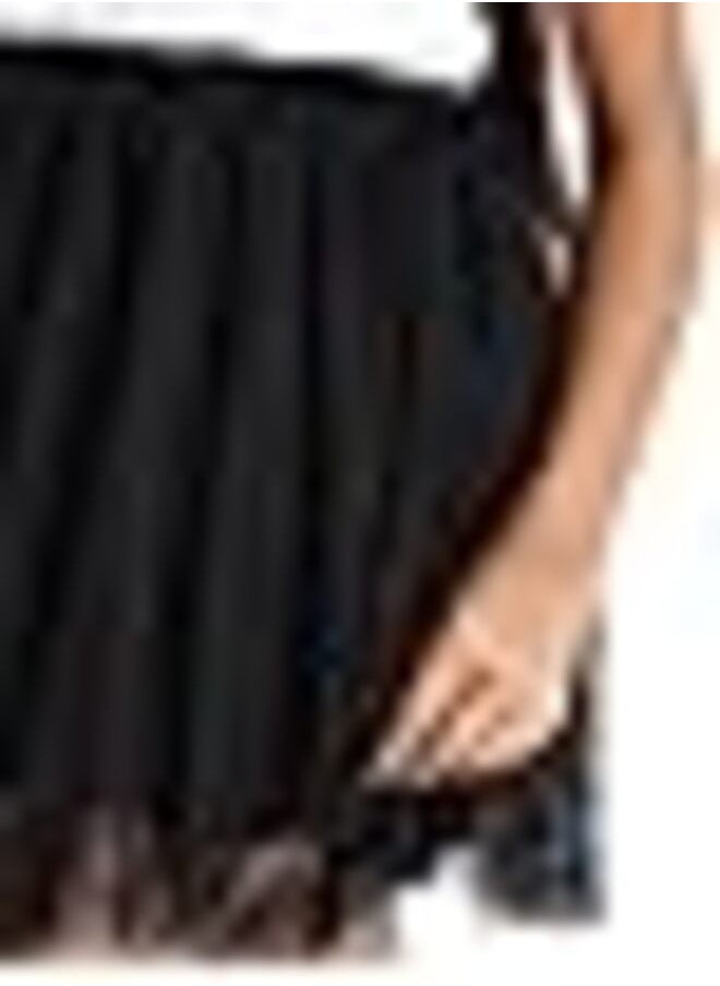Generic A girls' pocket for school parties, weddings, and special occasions. A tulle pocket with lining, uniform size, length 40 cm  - Image 3