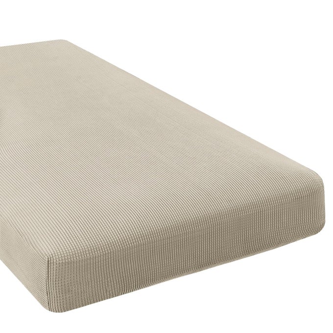 HVERSAILTEX SUPER STRETCH INDIVIDUAL CHAISE COVER SECTIONAL COUCH COVERS FOR L SHAPED SOFA BOTH LEFTRIGHT FEATURING THICK JACQUARD TEXTURED TWILL FABRIC 1 PIECE CHAISE COVER ISLAND FOSSI