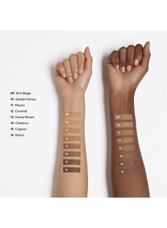 Ruby Kisses Powder Foundation Full Coverage Matte Foundation Long Lasting Face Makeup 0.35 oz. (Chestnut) - Image 4