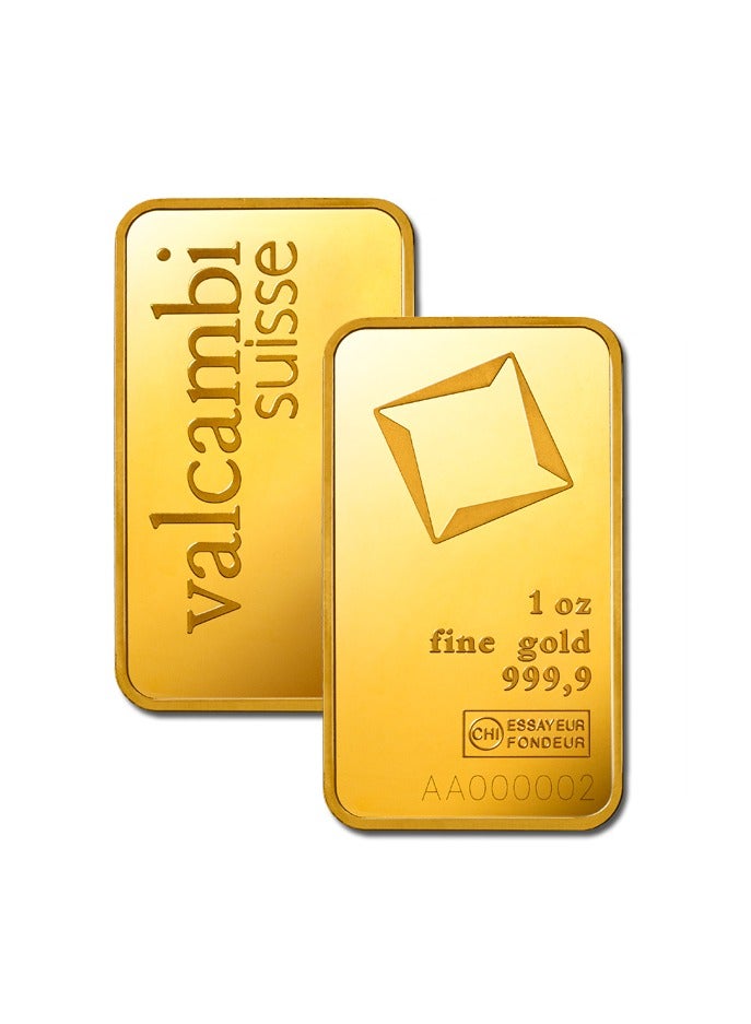 Valcambi Suisse 1 Ounce Gold Bar 24KT - Image 2