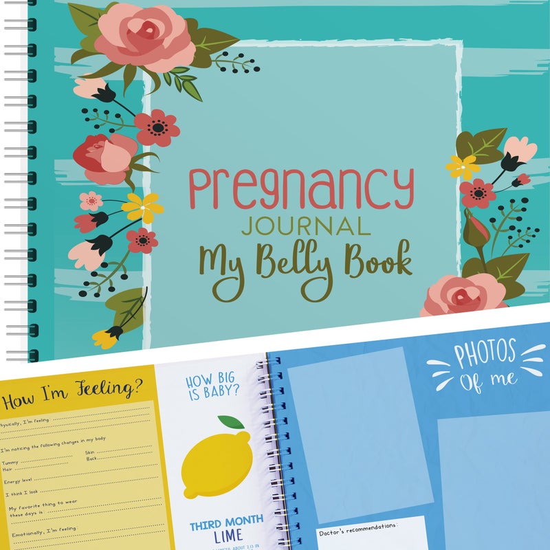 Unconditional rosie My Belly Book Pregnancy Journal Memory Book with Stickers Babys Scrapbook and Photo Album Pregnancy Must Haves for First Time Moms Picture and Milestone Books for Toddlers New Version