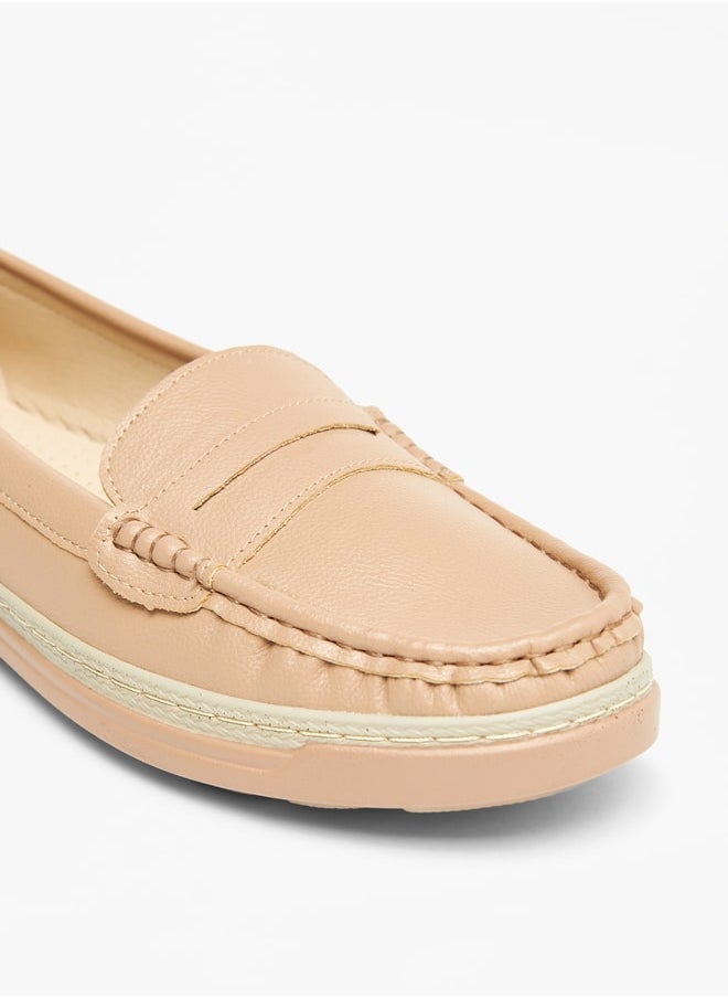 Le Confort Solid Slip-On Moccasins  - Image 4