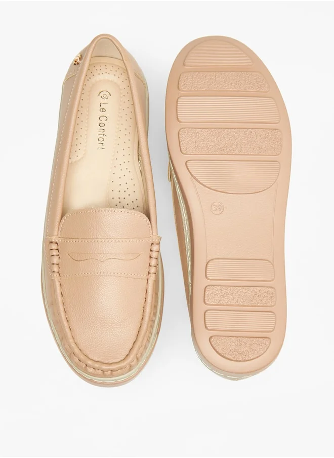 Le Confort Solid Slip-On Moccasins