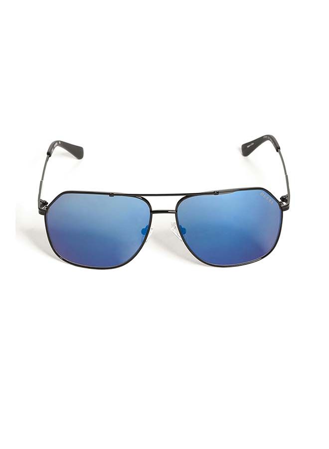 GUESS Unisex Aviator Large Sunglasses with Blue Lenses - GF5079 01X 61mm - Image 2