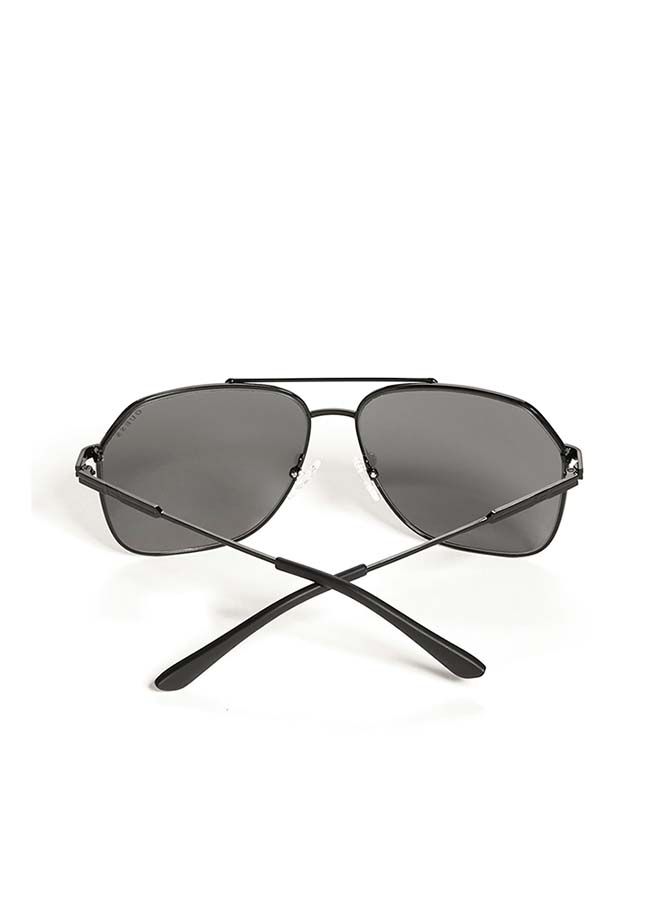 GUESS Unisex Aviator Large Sunglasses with Blue Lenses - GF5079 01X 61mm - Image 3