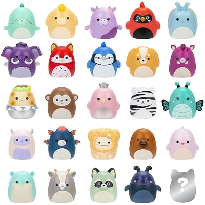 Squish-a-longs 25 Pack - Series 2 - (25) 1 Mini-Squish, 5 Accessories, 1 Ring, & 1 Collectors Guide - 2 Chase Figures - Collect, Trade, & Play - Image 2