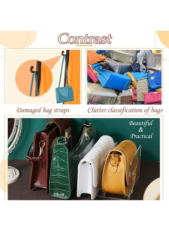 Arabest 1PCS Clear Handbag Organizer, Plastic, Cabinet and Bookshelf Organizer for Shirt, Sweater and Books, Plastic Separator for Kitchen, Bedroom, Garage - Image 4