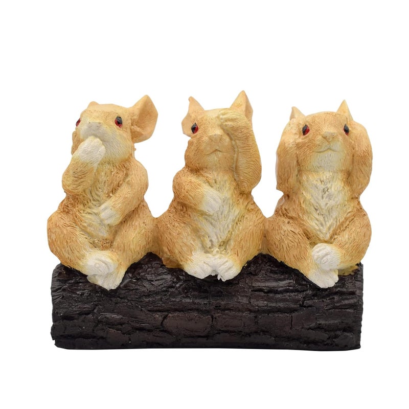 Dalvkot Three Squirrels Showpiece Figurine for Home Decor Living Room and Office - Image 2