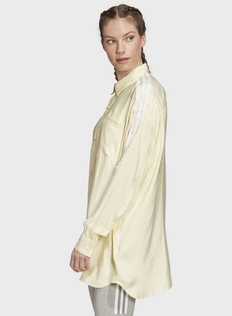 adidas Originals adicolor Satin Button Up Shirt