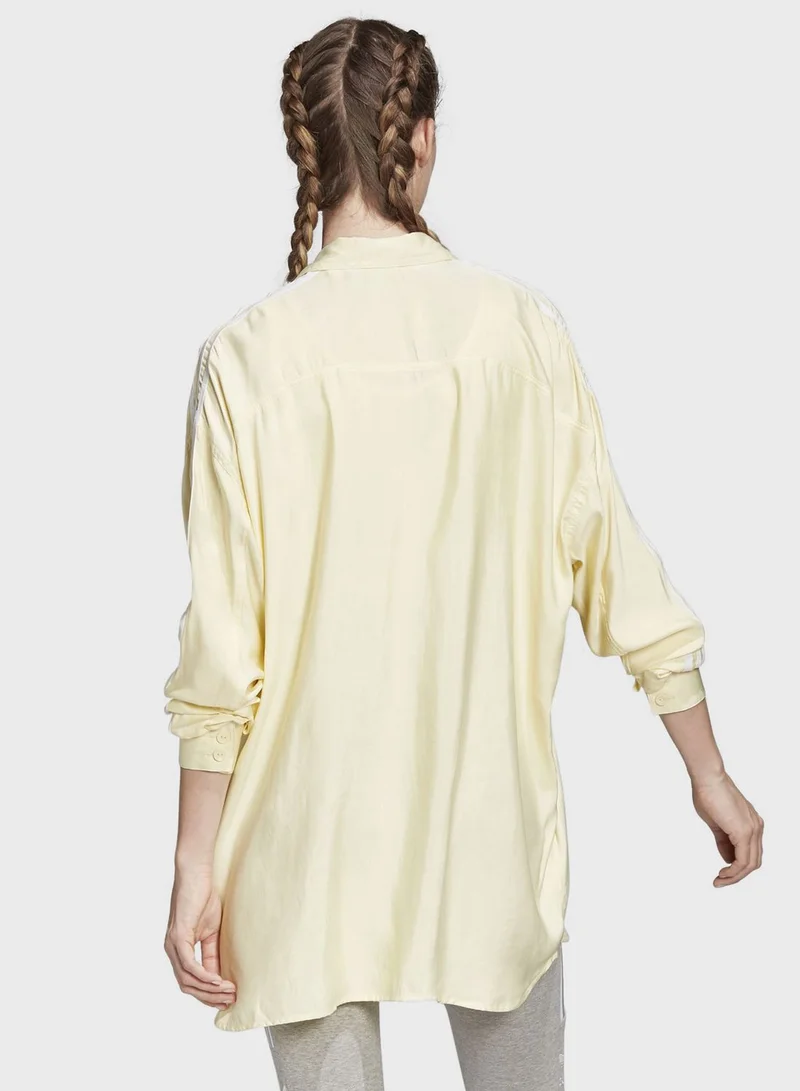 adidas Originals adicolor Satin Button Up Shirt