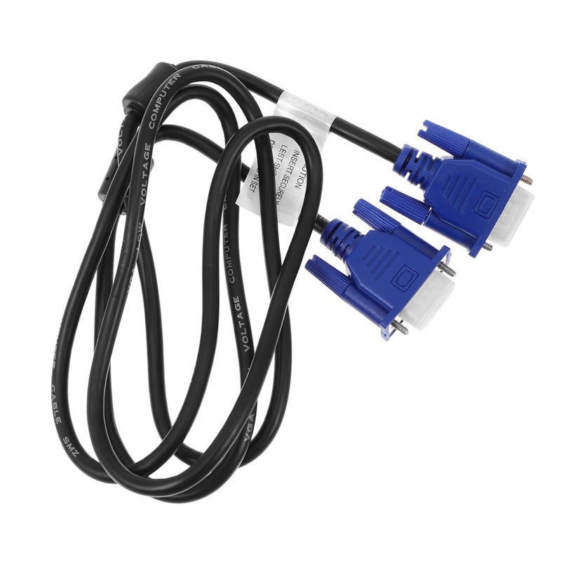 POPETPOP 6ft VGA Cable 2 Pack for PC Monitor Projector High Definition Male to Male Connector - Image 1