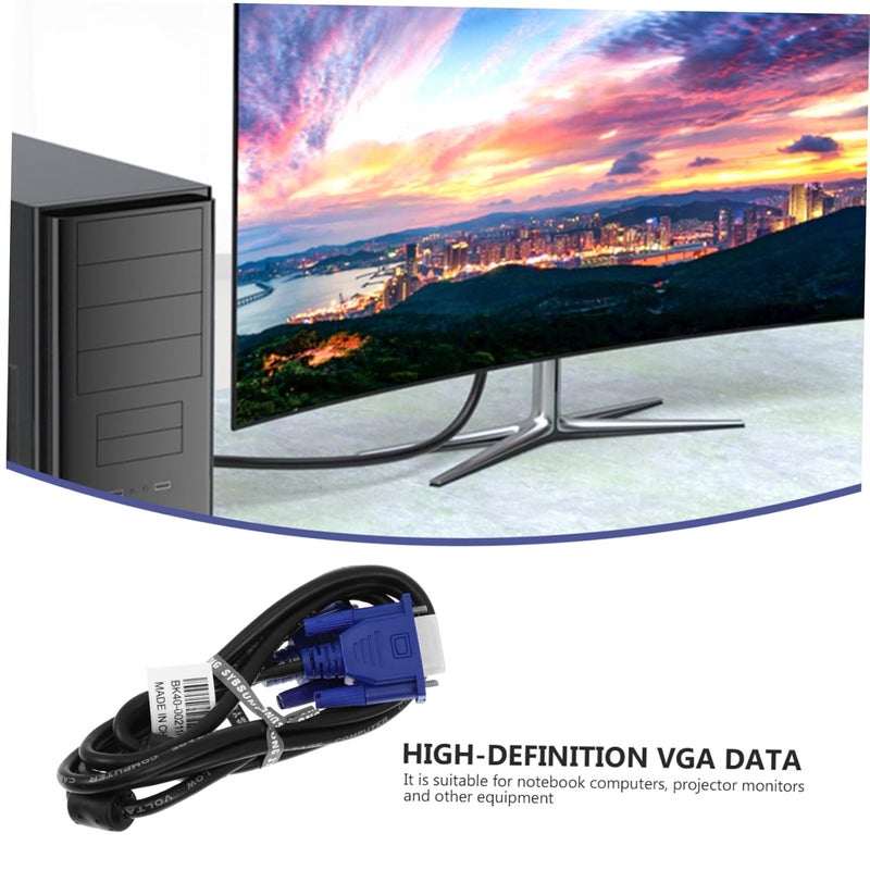 POPETPOP 6ft VGA Cable 2 Pack for PC Monitor Projector High Definition Male to Male Connector - Image 4