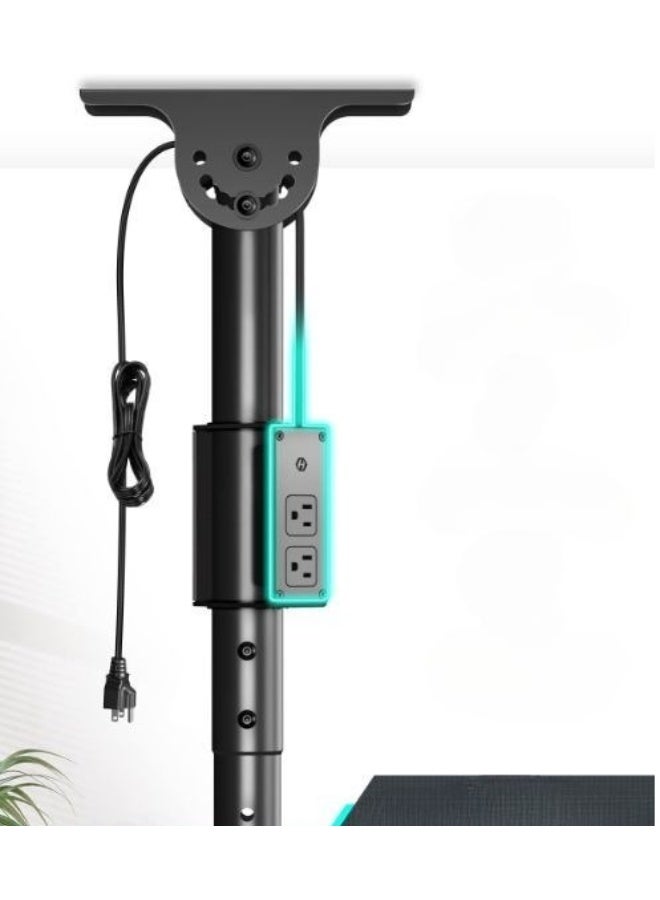 Ceiling TV Mount for 26–65 Inch Screens – Adjustable Height with Tilt and Swivel – Heavy-Duty Bracket for LCD, LED, and Flat Screens - Image 2