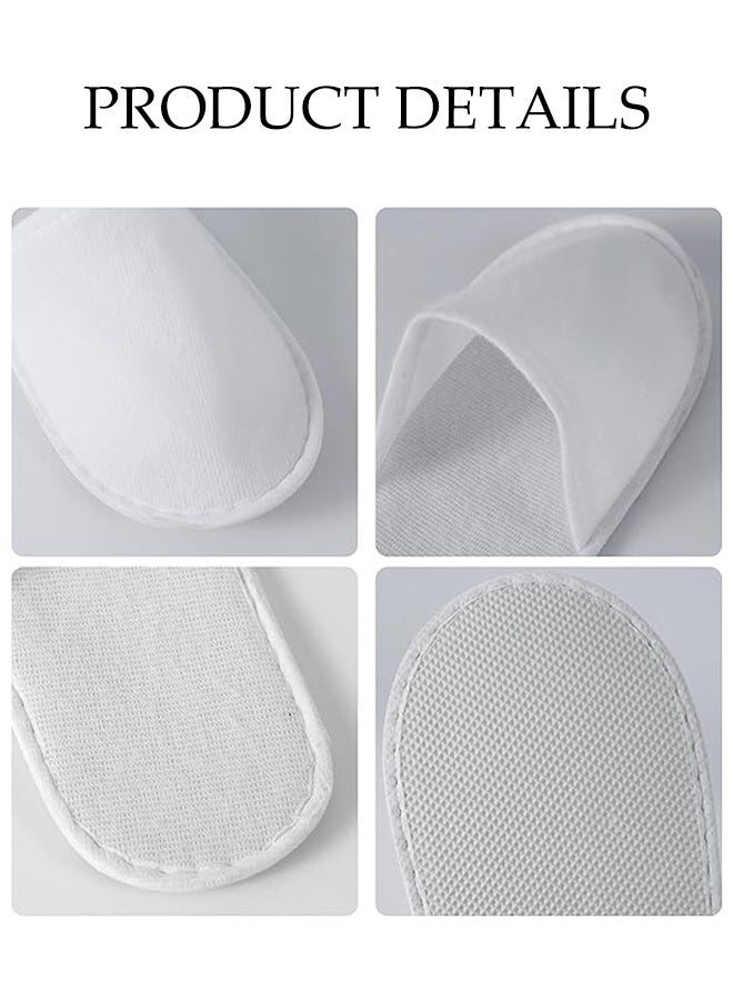DUNISO 28 Pairs of Disposable Slippers Thicken Non Slip Disposable Slippers for Guest Portable Household Use Travel Slippers Closed Toe Ultra Soft Lightweight Slippers Disposable Hotel Slipper Indoor Slipper for Travel, Party Guest, Hotel and Spa - Image 4