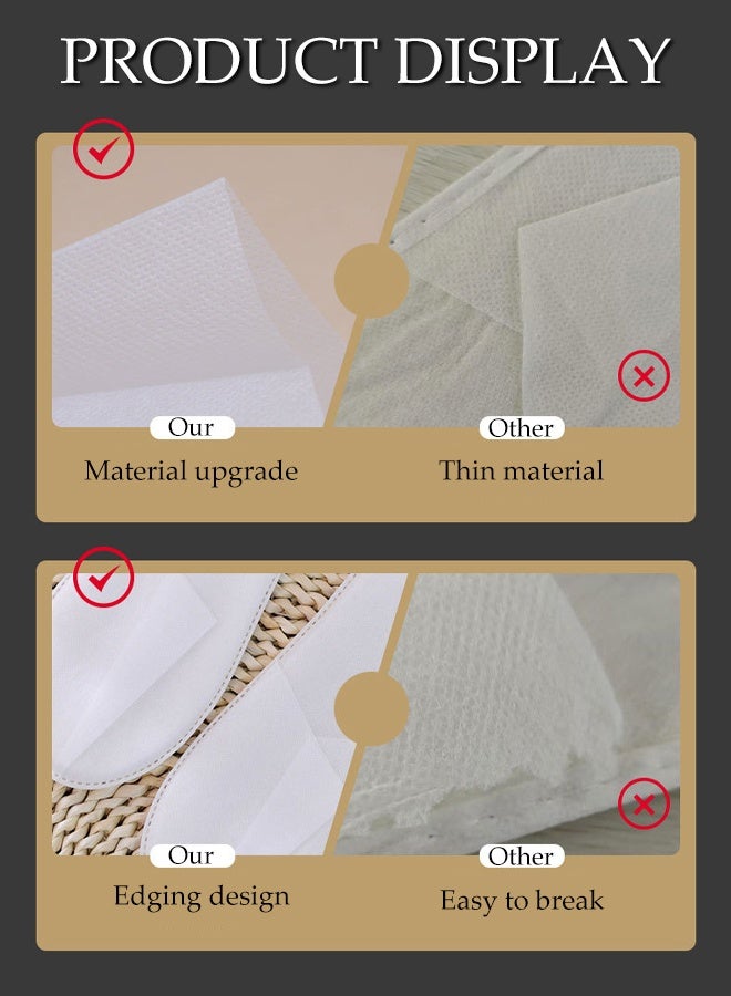 DUNISO 28 Pairs of Disposable Slippers Thicken Non Slip Disposable Slippers for Guest Portable Household Use Travel Slippers Closed Toe Ultra Soft Lightweight Slippers Disposable Hotel Slipper Indoor Slipper for Travel, Party Guest, Hotel and Spa - Image 5