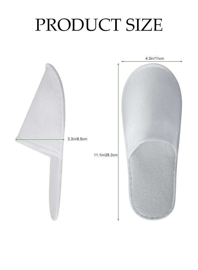 DUNISO 28 Pairs of Disposable Slippers Thicken Non Slip Disposable Slippers for Guest Portable Household Use Travel Slippers Closed Toe Ultra Soft Lightweight Slippers Disposable Hotel Slipper Indoor Slipper for Travel, Party Guest, Hotel and Spa - Image 3